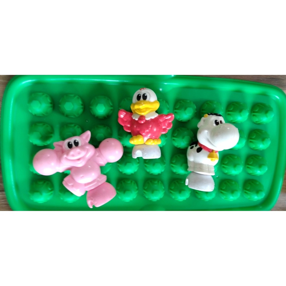 VTG Fisher-Price Pop-Onz Creative Building System w Base Plate Bag Animals 24pc - Picture 2 of 7